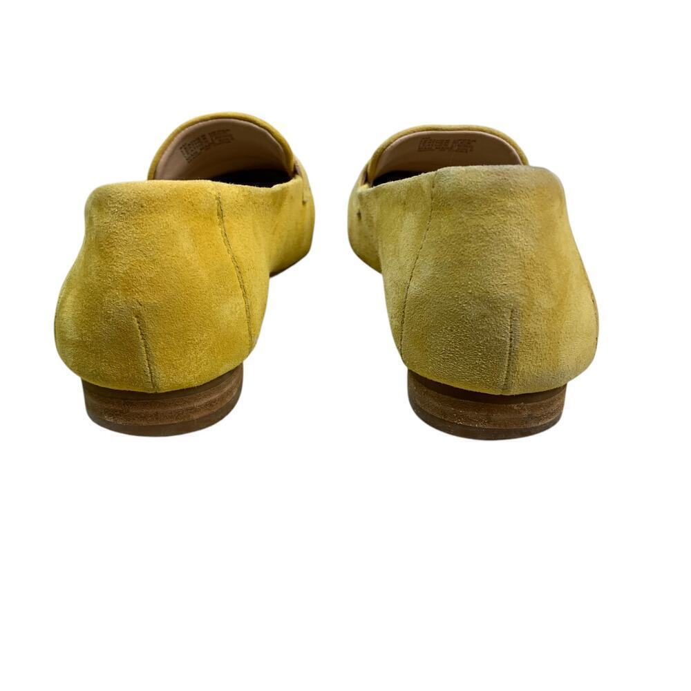 Antonio Melani Yellow Suede Penny Loafers Size 8M - Picture 5 of 9